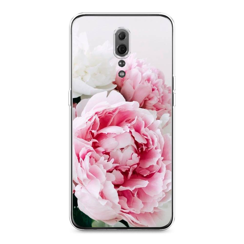 

Чехол для Oppo Reno Z "Розовые и белые пионы", Розовый;белый, 250950-2