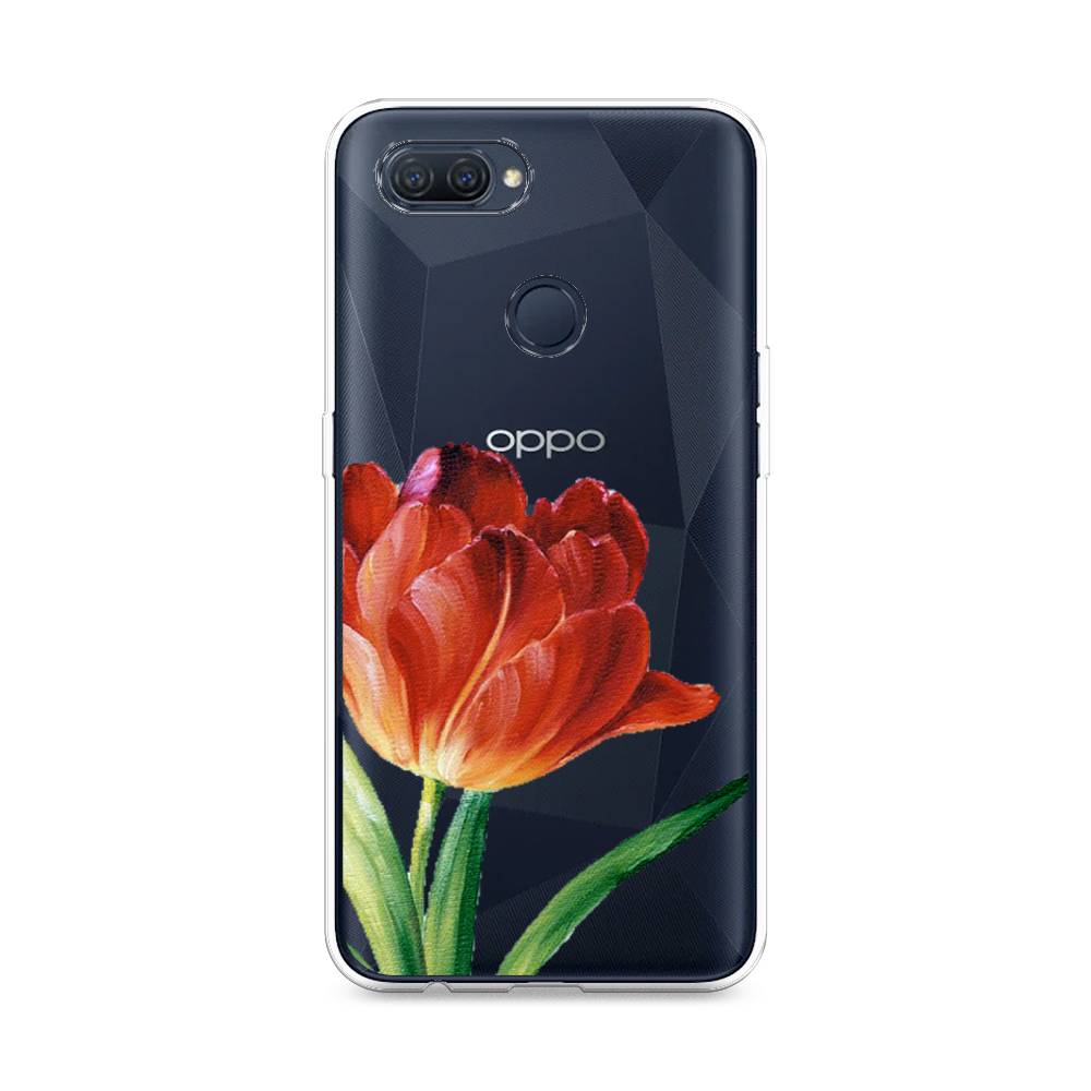 

Чехол Awog на Oppo A12 "Красный тюльпан", Разноцветный, 253450-8