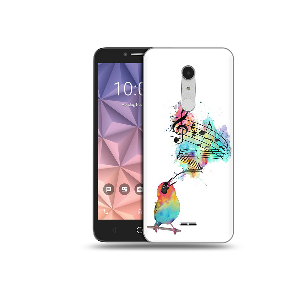 

Чехол MyPads Tocco для Alcatel A3 XL певчая птичка, Прозрачный, Tocco