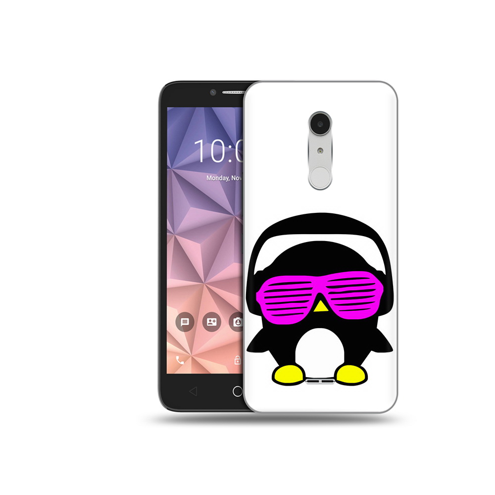 

Чехол MyPads Tocco для Alcatel A3 XL пингвин, Прозрачный, Tocco