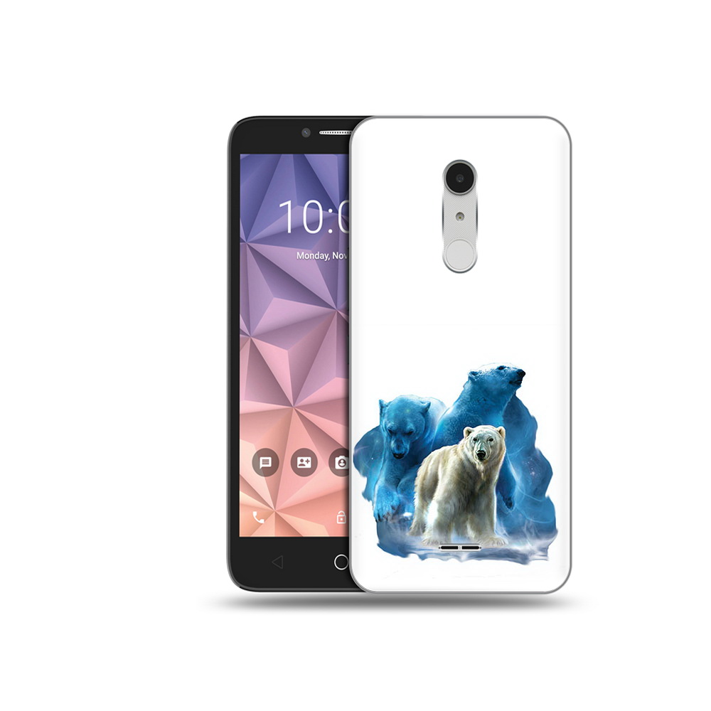 

Чехол MyPads Tocco для Alcatel A3 XL полярный медведь, Прозрачный, Tocco