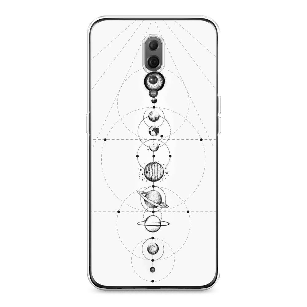 

Чехол для Oppo Reno Z "Парад планет", Серый, 250950-2