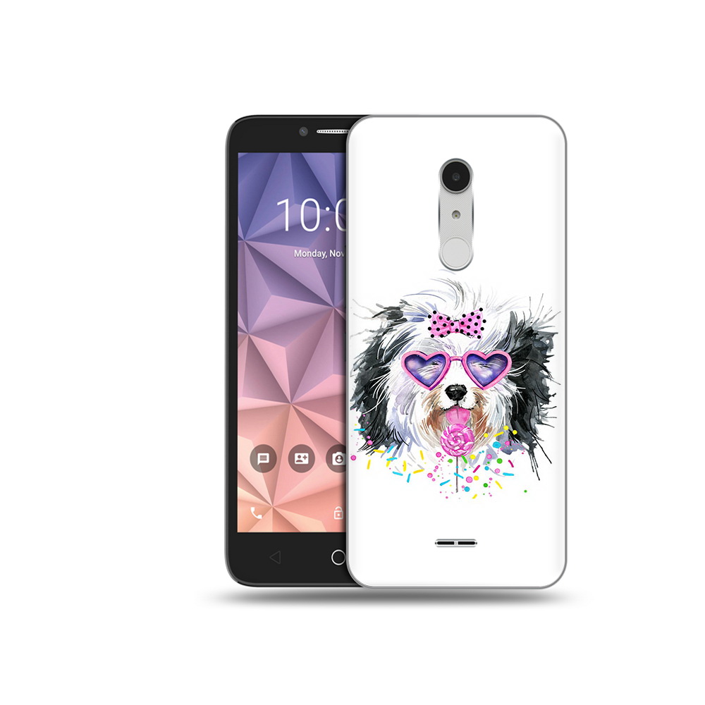 

Чехол MyPads Tocco для Alcatel A3 XL пушистик, Прозрачный, Tocco