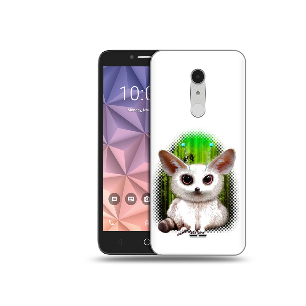 

Чехол MyPads Tocco для Alcatel A3 XL пушистое животное, Прозрачный, Tocco