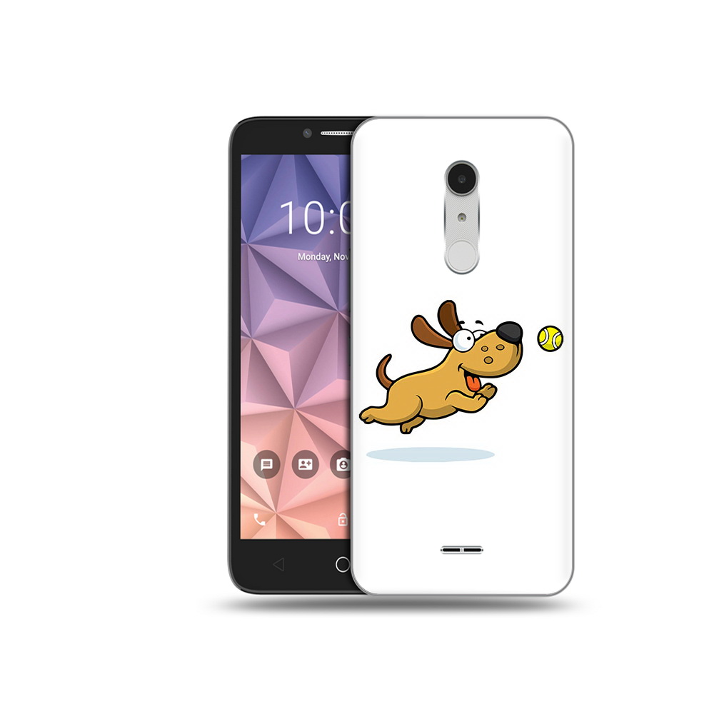 

Чехол MyPads Tocco для Alcatel A3 XL пёсик, Прозрачный, Tocco