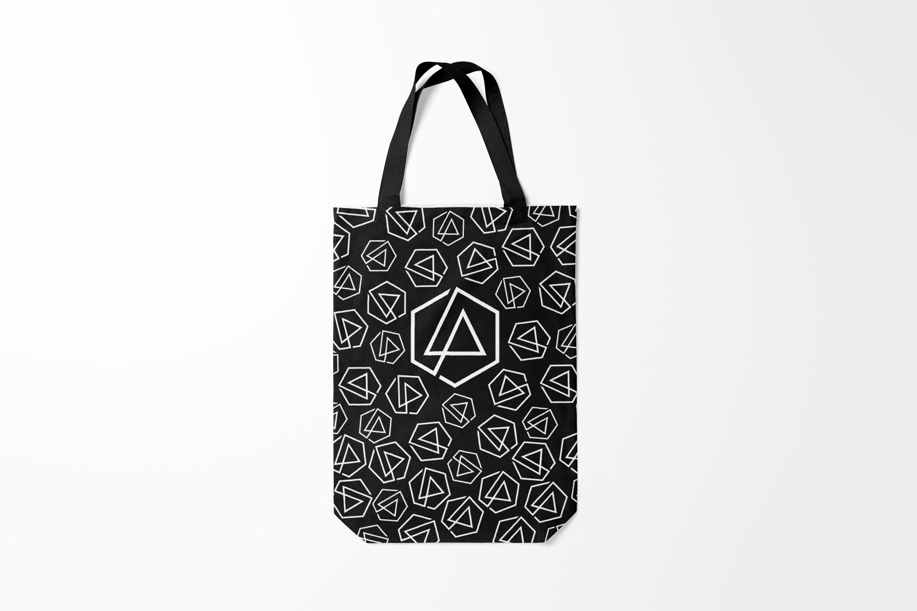 

Сумка шoппер унисекс Burnettie Linkin Park PATTERN, черный, Linkin Park PATTERN