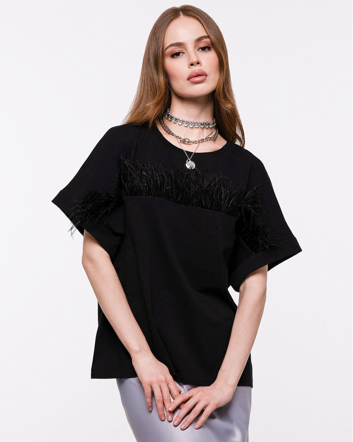 

Футболка женская SAHAR Art lab OFSP черная 48-50 RU, Черный, OFSP