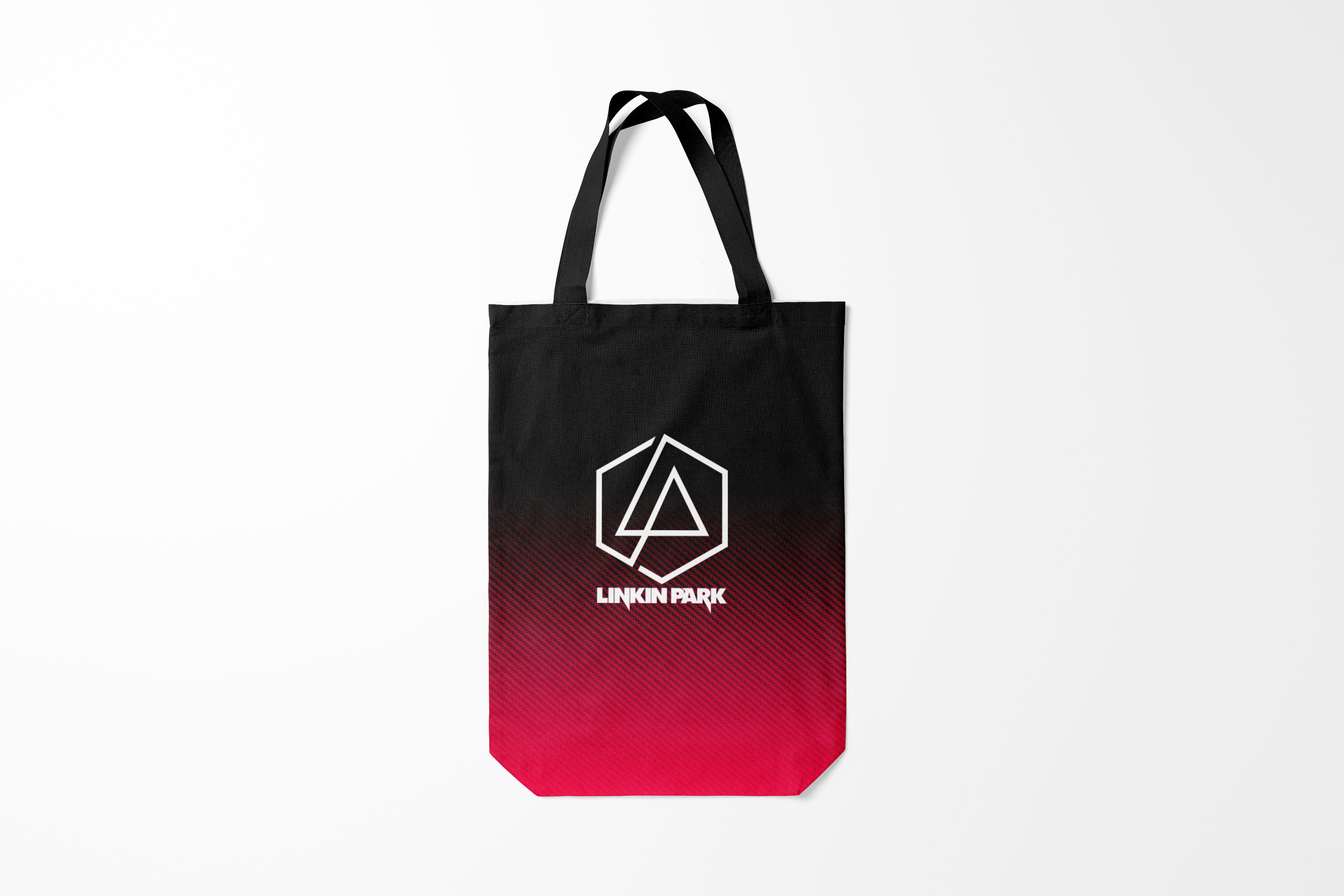 

Сумка шoппер унисекс Burnettie Linkin Park LOGO CARBON, черный, Linkin Park LOGO CARBON