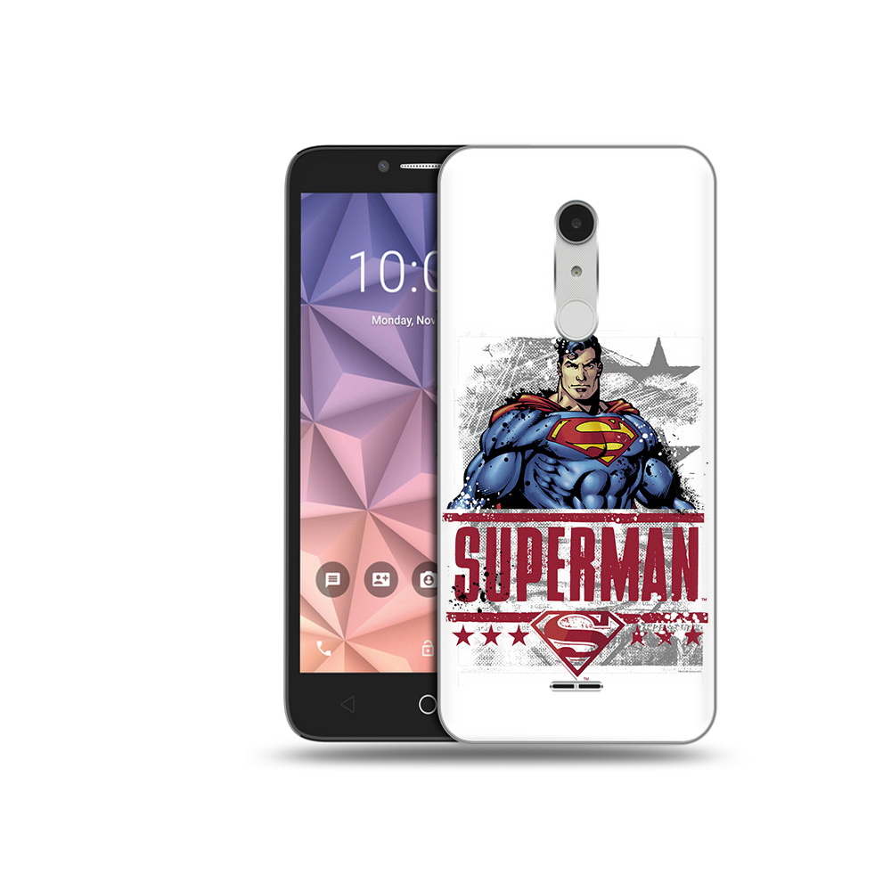 

Чехол MyPads Tocco для Alcatel A3 XL рисунок супермен, Прозрачный, Tocco