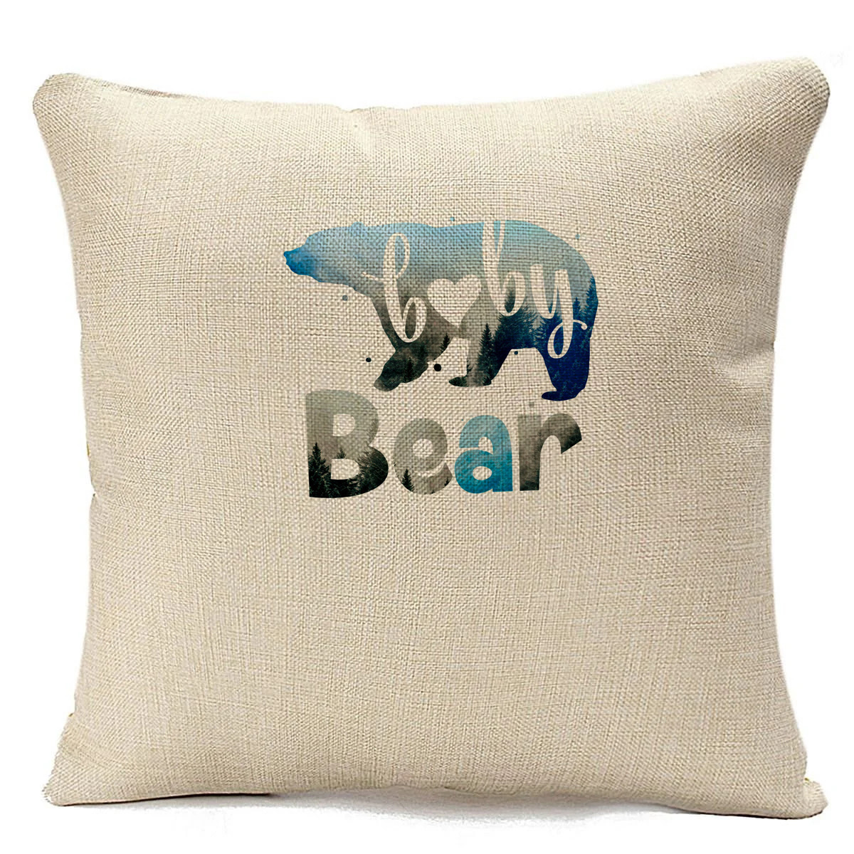 

Подушка бежевая CoolPodarok Семья. baby bear2, Бежевый