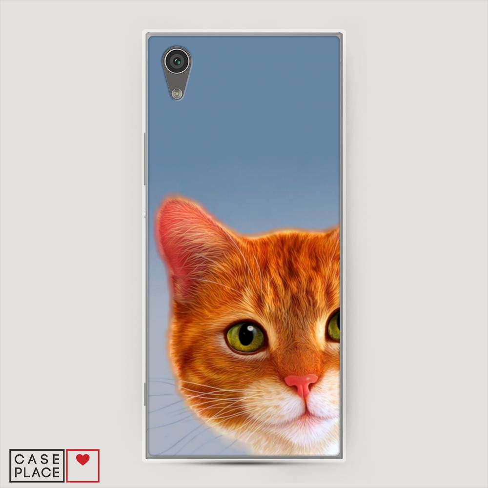 

Чехол на Sony Xperia L1 "Любопытный котик", Коричневый, 52550-1