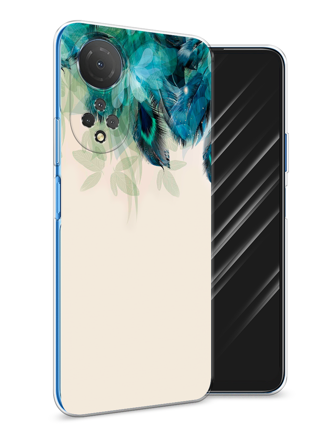 

Чехол Awog на Honor X7 2022 "Перья голубого цвета", Разноцветный, 6108850-2