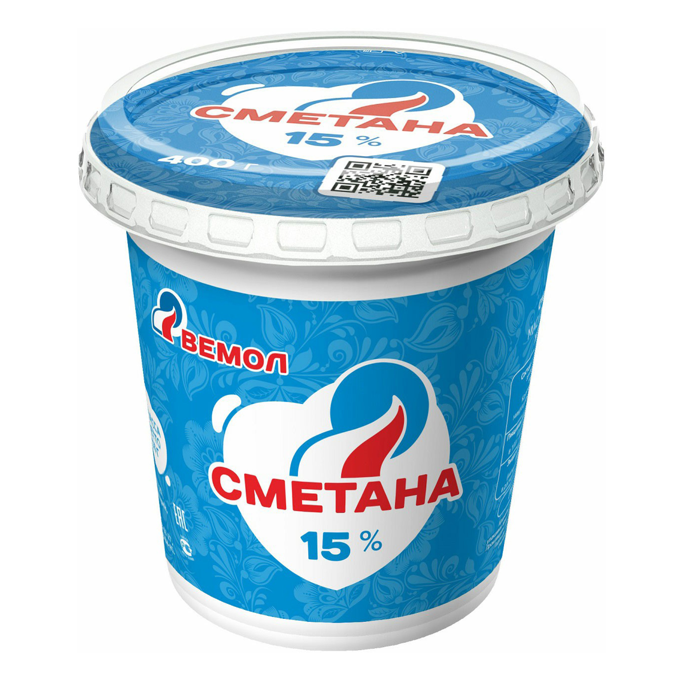 

Сметана Вемол 15% 400 г