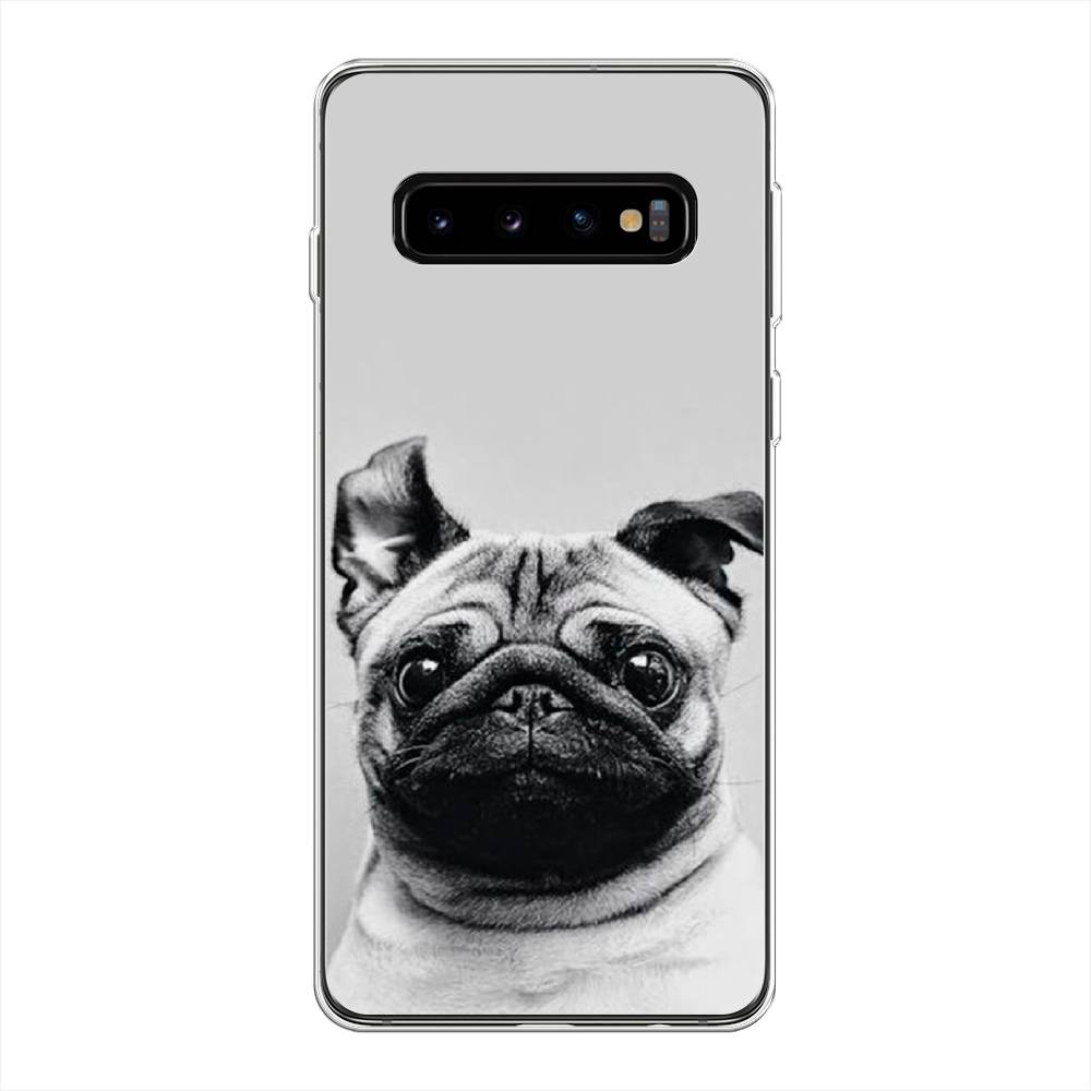 

Чехол Awog на Samsung Galaxy S10 Plus "Ушастый мопс", Разноцветный, 27150-1