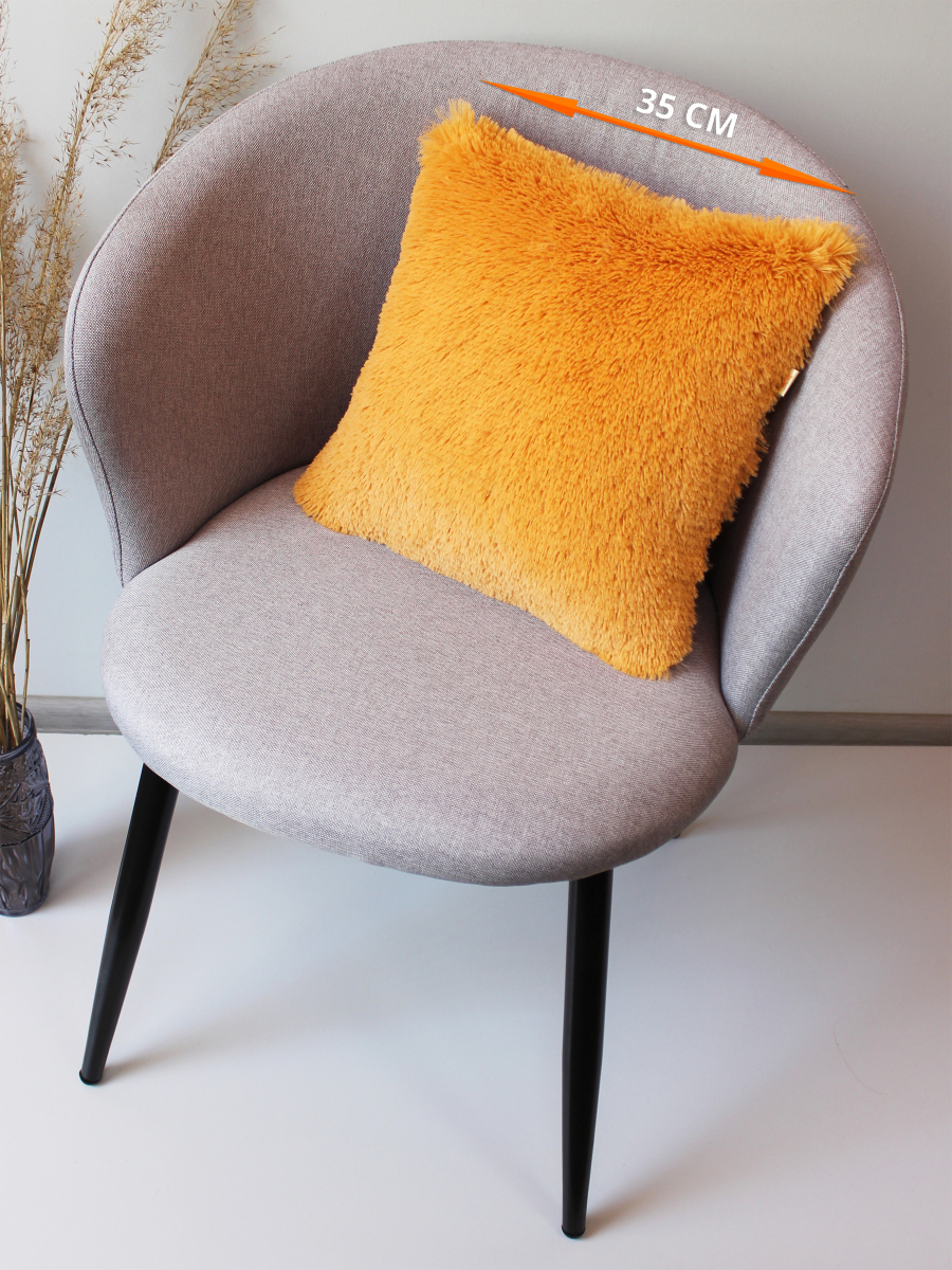 

Подушка декоративная МАТЕХ PLUSH LINE 35*35*15. Цвет коралловый арт. 29-007, PLUSH