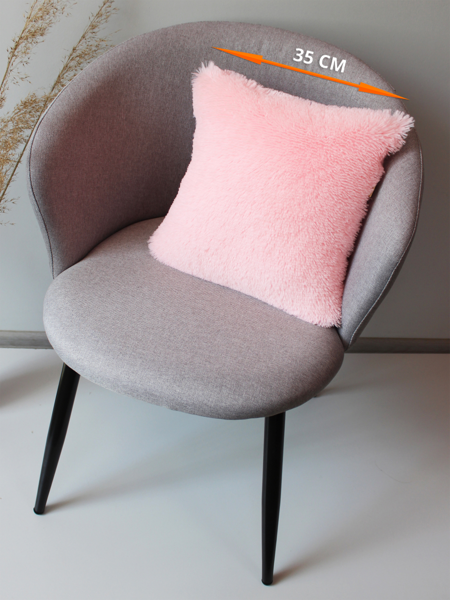 

Подушка декоративная МАТЕХ PLUSH LINE 35*35*15. Цвет розовый арт. 29-021, PLUSH