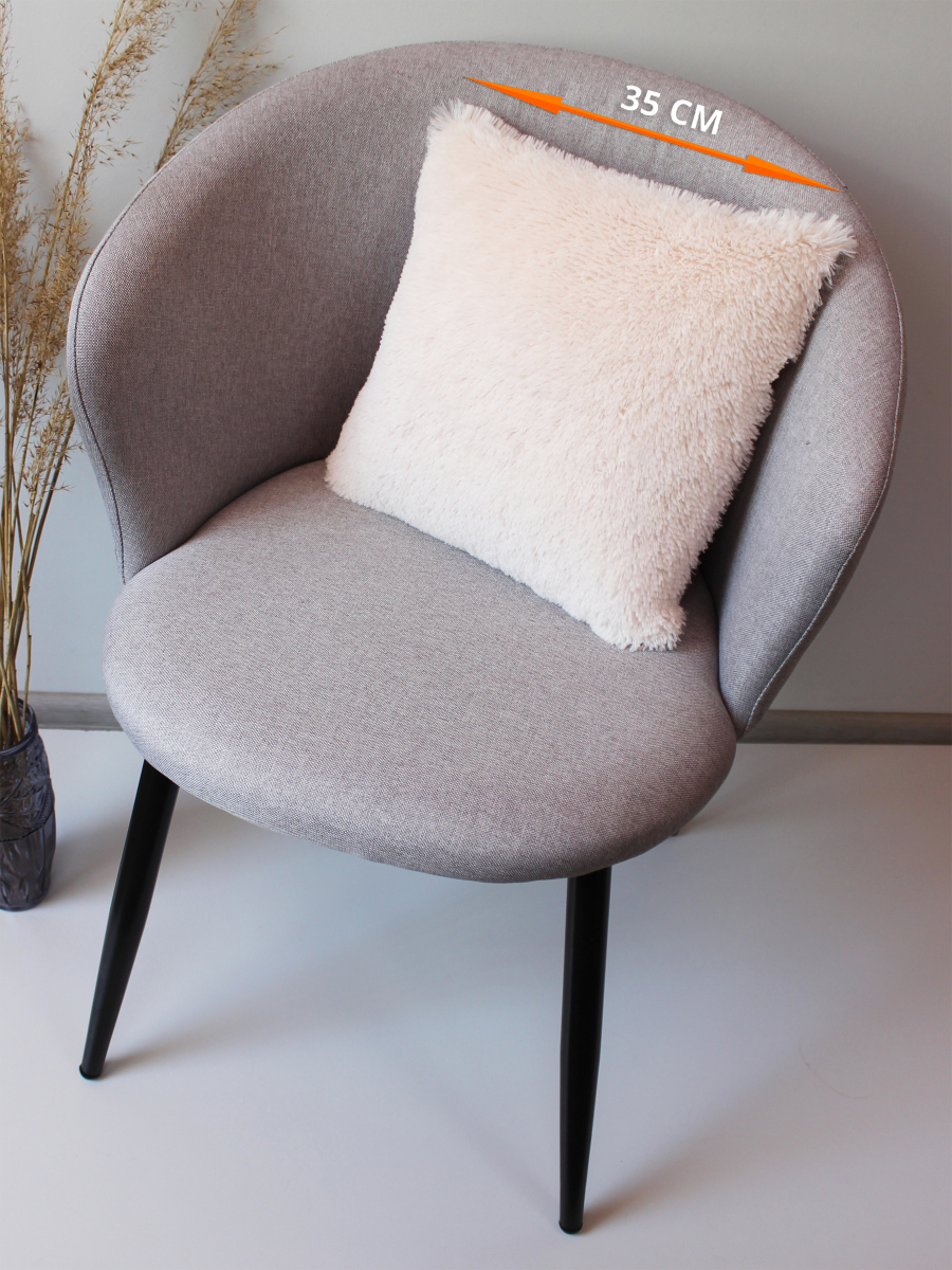 

Подушка декоративная МАТЕХ PLUSH LINE 35*35*15. Цвет бежевый арт. 29-052, PLUSH