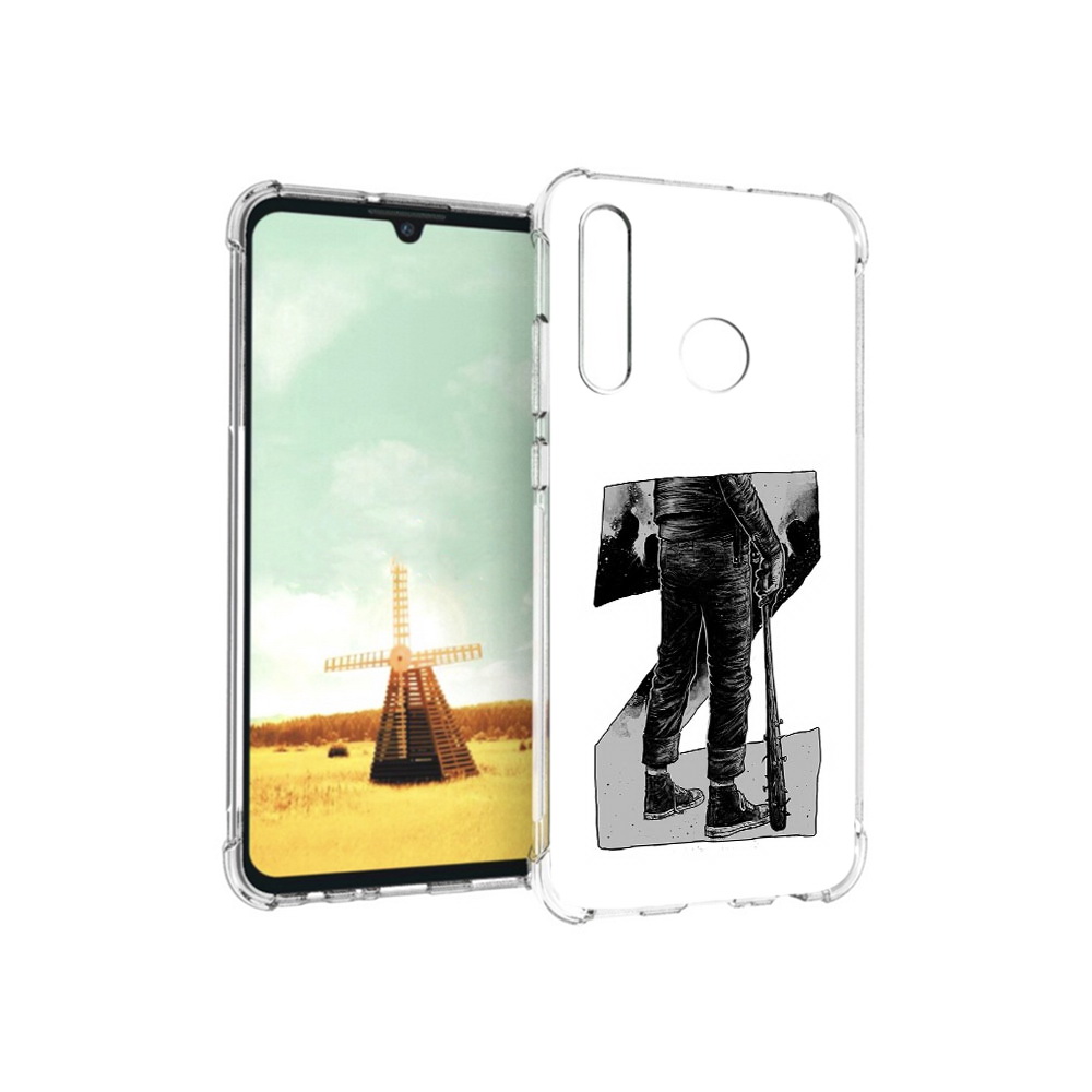 

Чехол MyPads Tocco для Huawei P Smart+ воин черно белый, Tocco