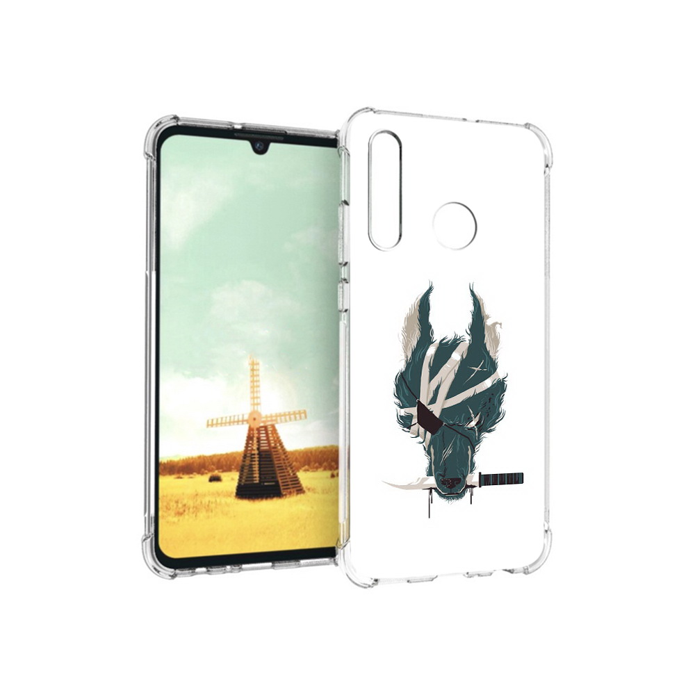 

Чехол MyPads Tocco для Huawei P Smart+ волк-разбойник, Прозрачный, Tocco