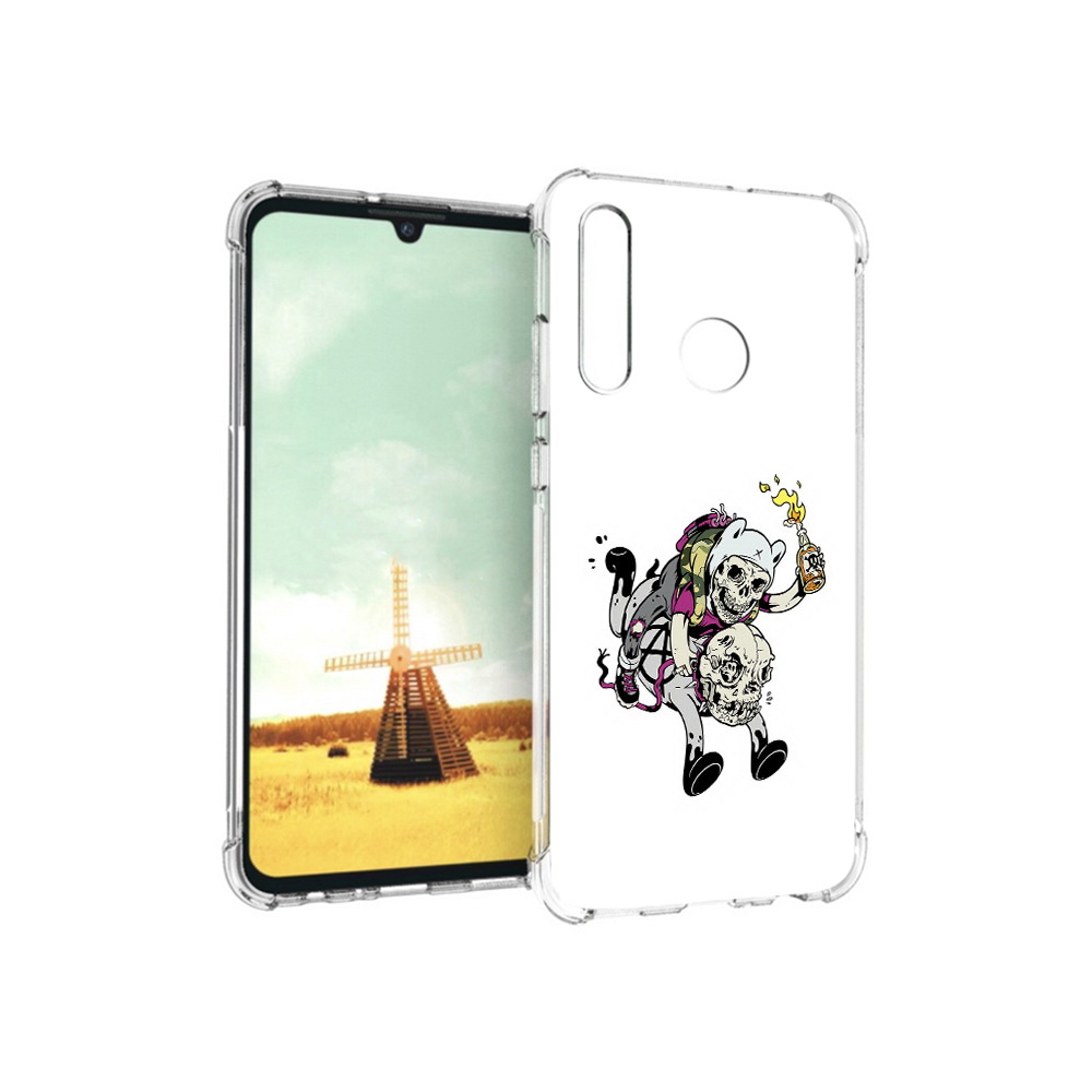 

Чехол MyPads Tocco для Huawei P Smart+ время приключений скелеты, Прозрачный, Tocco