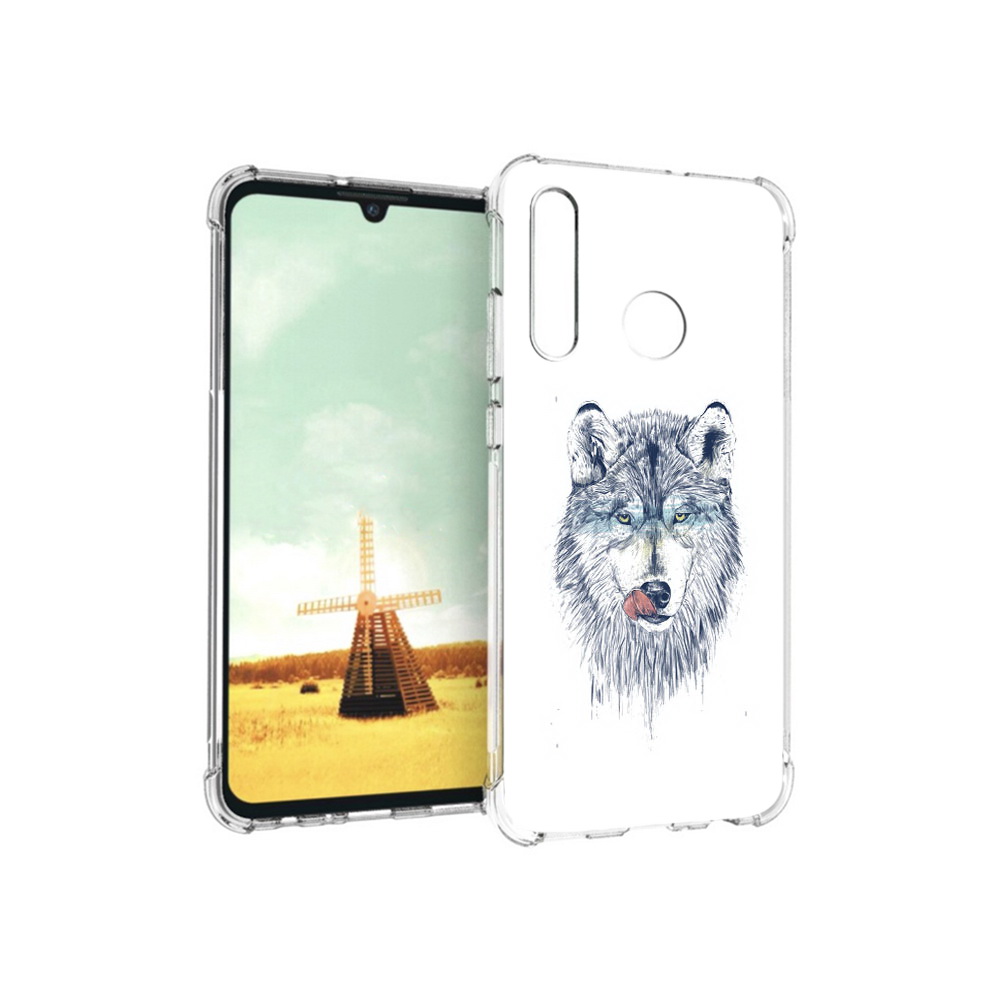 

Чехол MyPads Tocco для Huawei P Smart+ голодгый волк, Прозрачный, Tocco