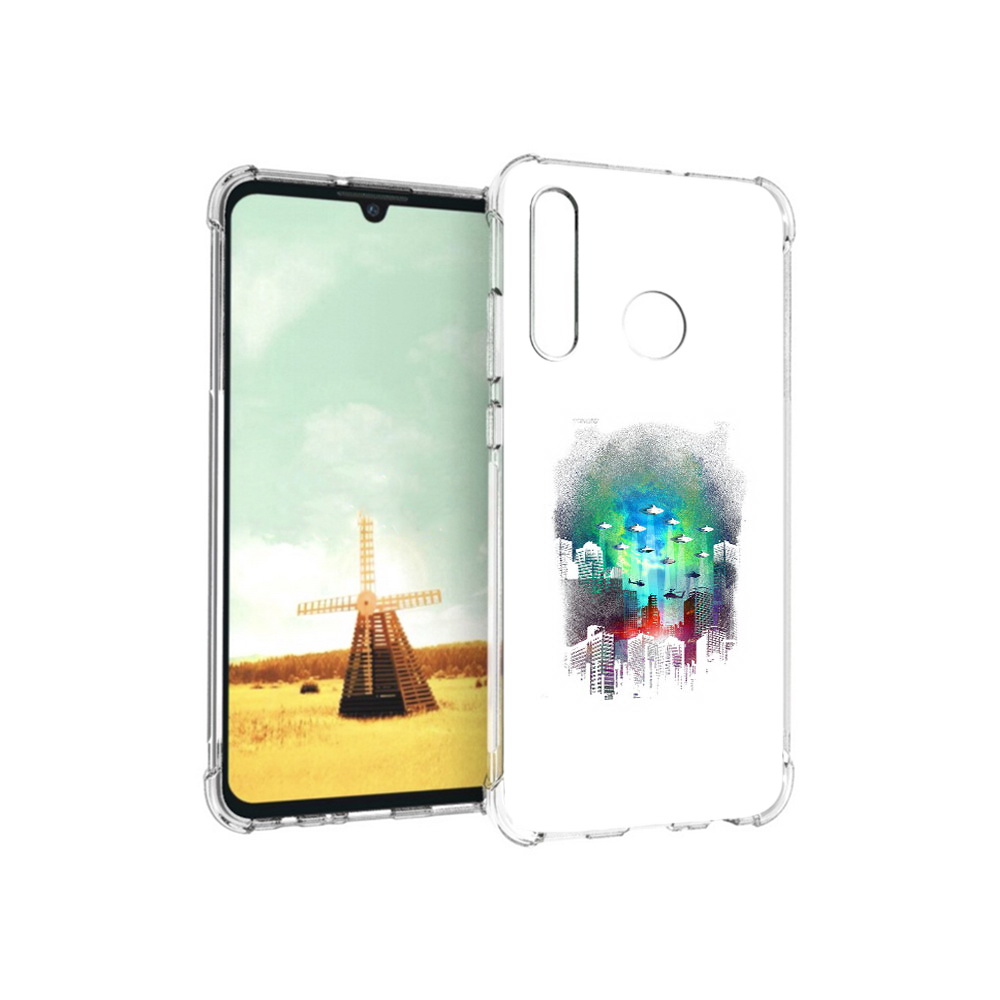 

Чехол MyPads Tocco для Huawei P Smart+ город в свечении, Прозрачный, Tocco