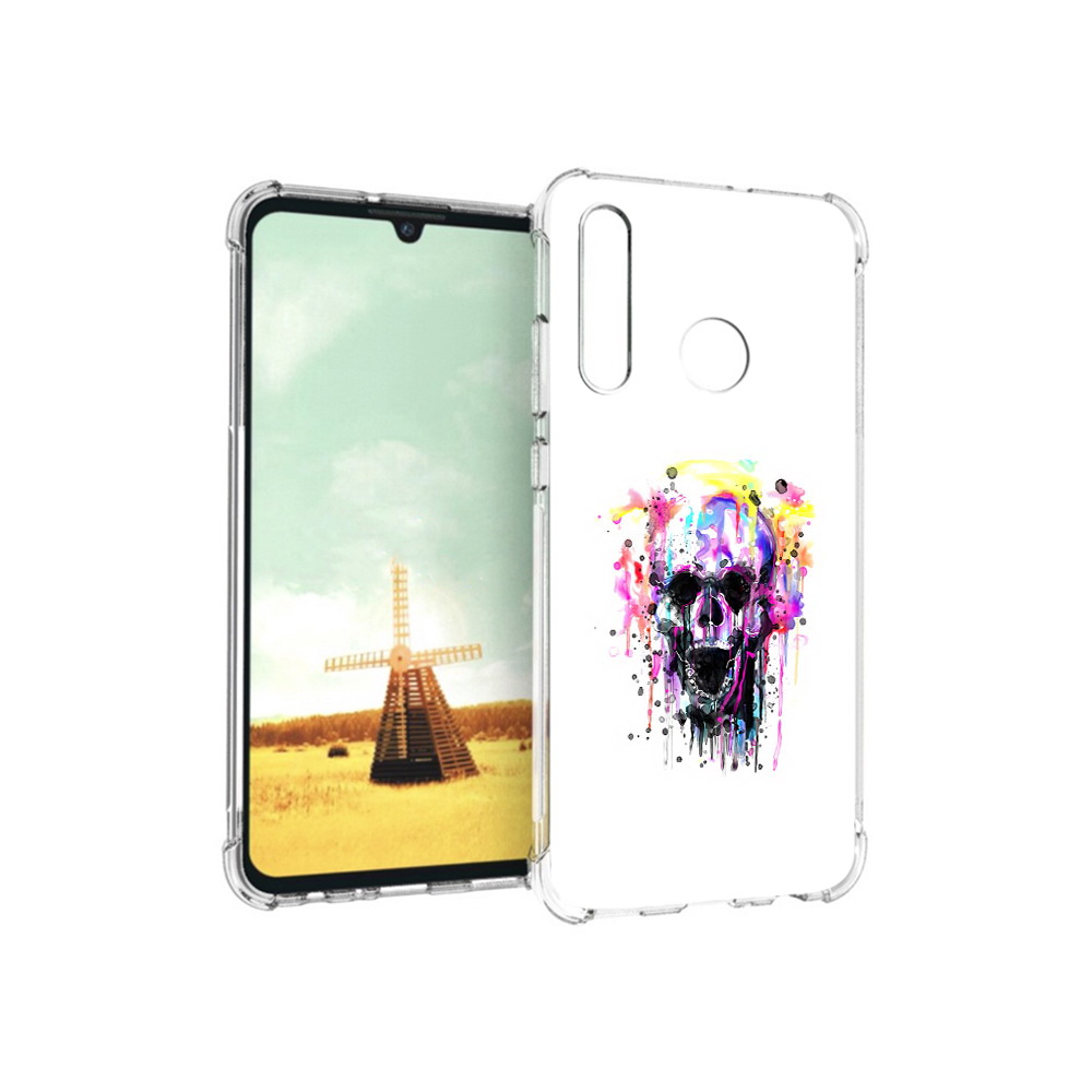 Чехол MyPads Tocco для Huawei P Smart+ граффити череп