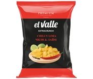 Чипсы картофельные El Valle Premium Чили-Лайм 125 г 293₽