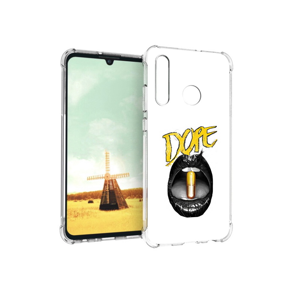 

Чехол MyPads Tocco для Huawei P Smart+ губы, Прозрачный, Tocco
