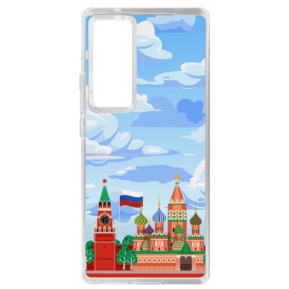 

Чехол-накладка Krutoff Clear Case Красная Площадь для Vivo X60 Pro, Прозрачный