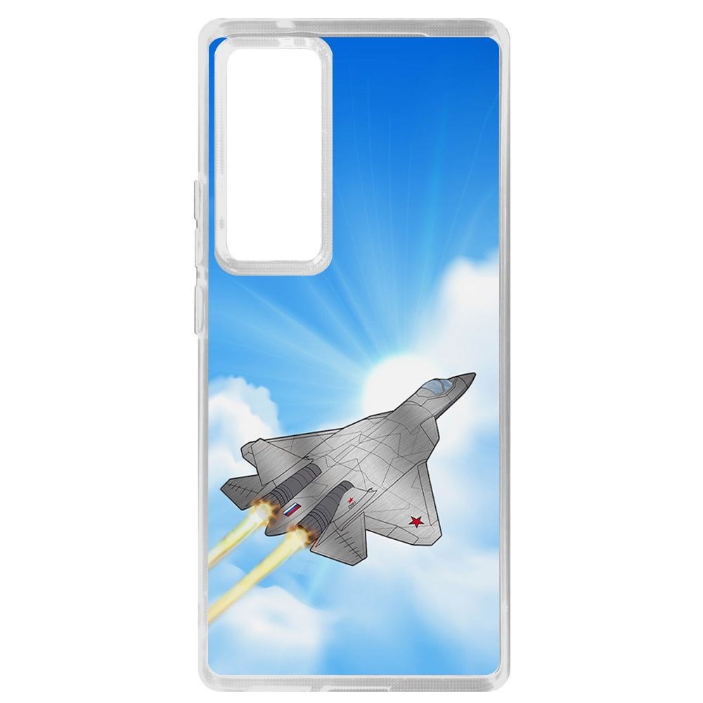 Чехол-накладка Krutoff Clear Case СУ-57 для Vivo X60 Pro