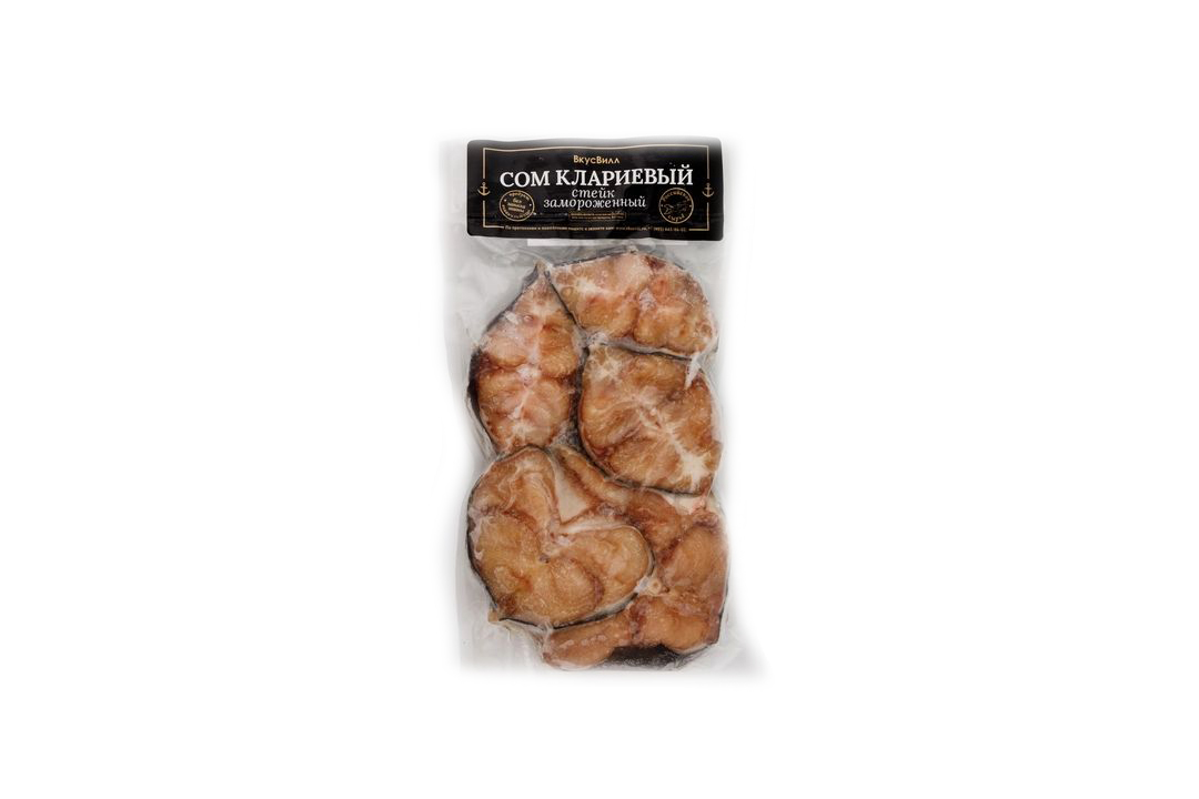 

Стейк ВкусВилл Сом клариевый замороженный