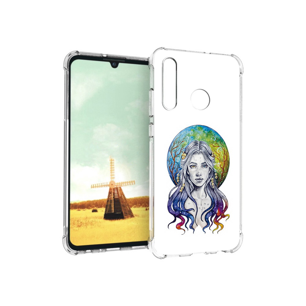 

Чехол MyPads Tocco для Huawei P Smart+ девушка с красивыми волосами, Прозрачный, Tocco
