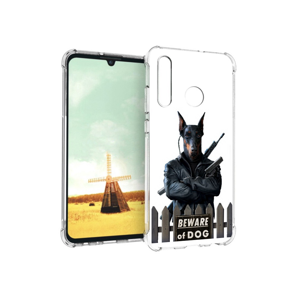 

Чехол MyPads Tocco для Huawei P Smart+ доберман, Прозрачный, Tocco