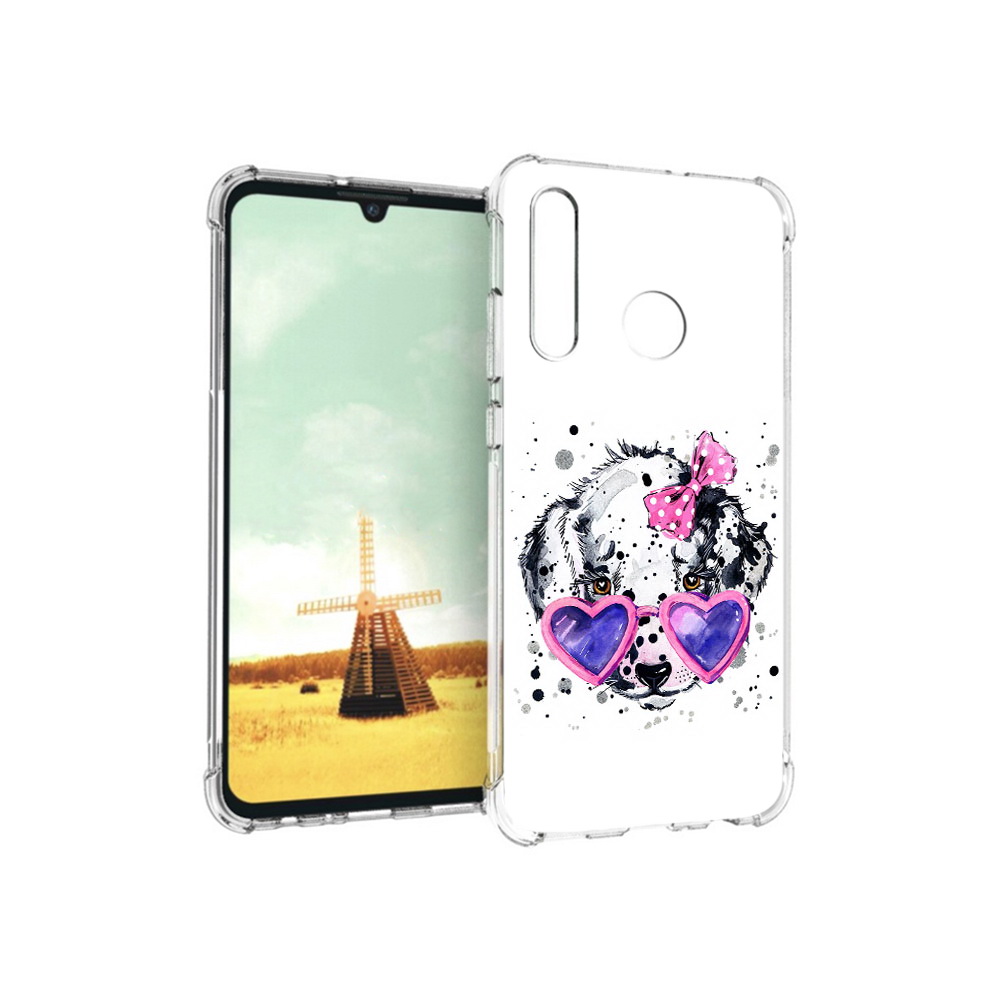 

Чехол MyPads Tocco для Huawei P Smart+ долматинец в очках, Прозрачный, Tocco