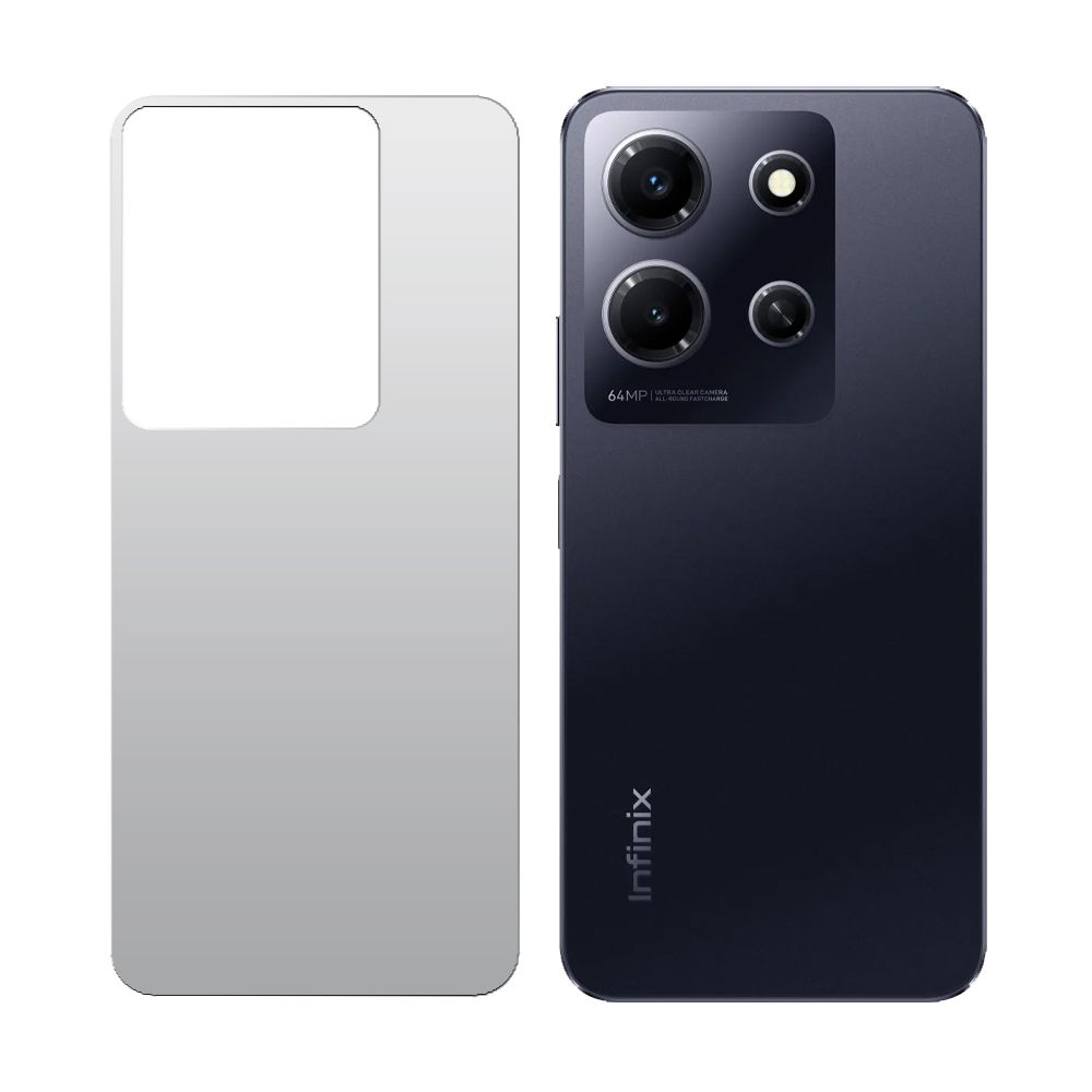 

Стекло защитное гибридное МАТОВОЕ Krutoff для INFINIX Note 30i задняя сторона