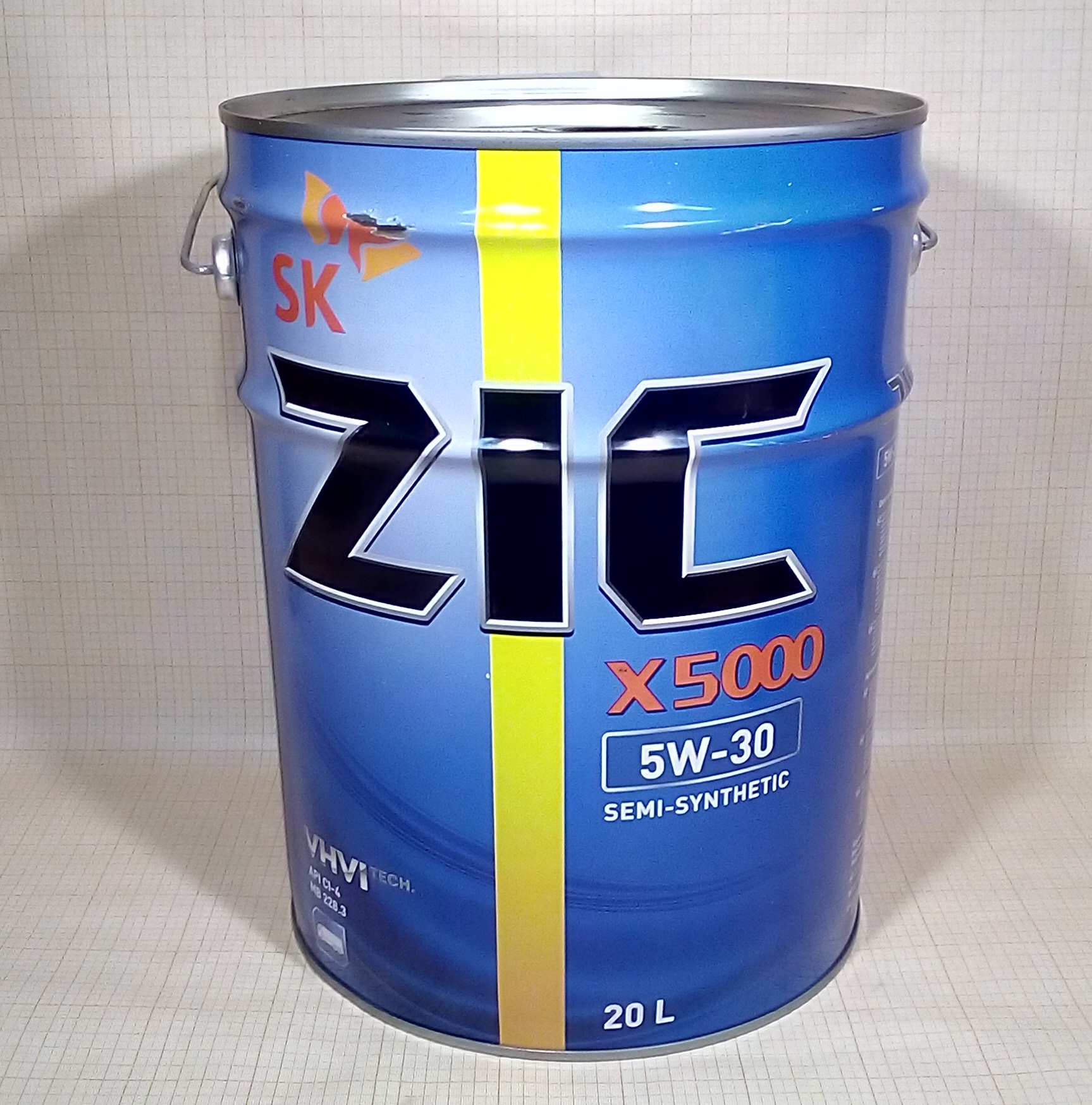 ZIC X5000 5W30 (20L)_Моторное масло! п/синт.\ API CI-4, ACEA E7, MB 228.3, JASO DH-1