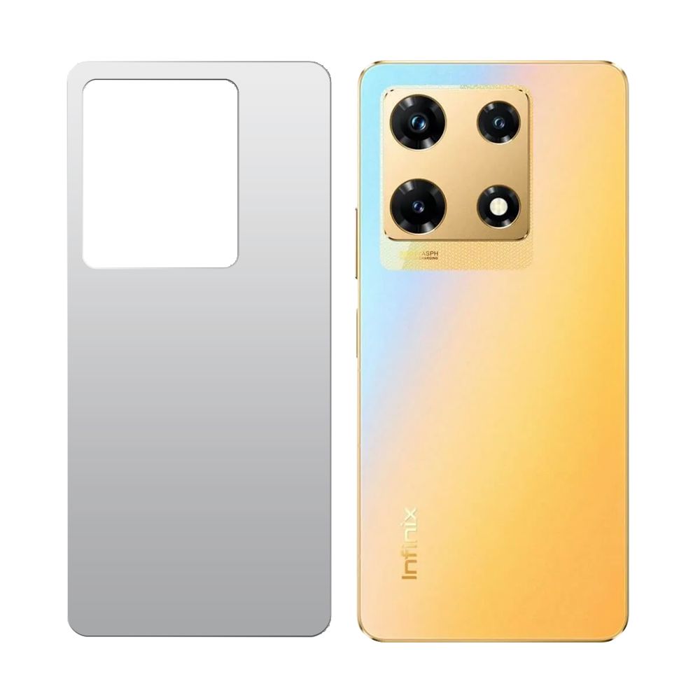 

Стекло защитное гибридное МАТОВОЕ Krutoff для INFINIX Note 30 Pro задняя сторона