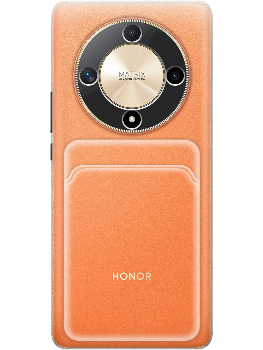 

Силиконовый чехол на Honor X9b / X50 с карманом для карты прозрачный, 781974331