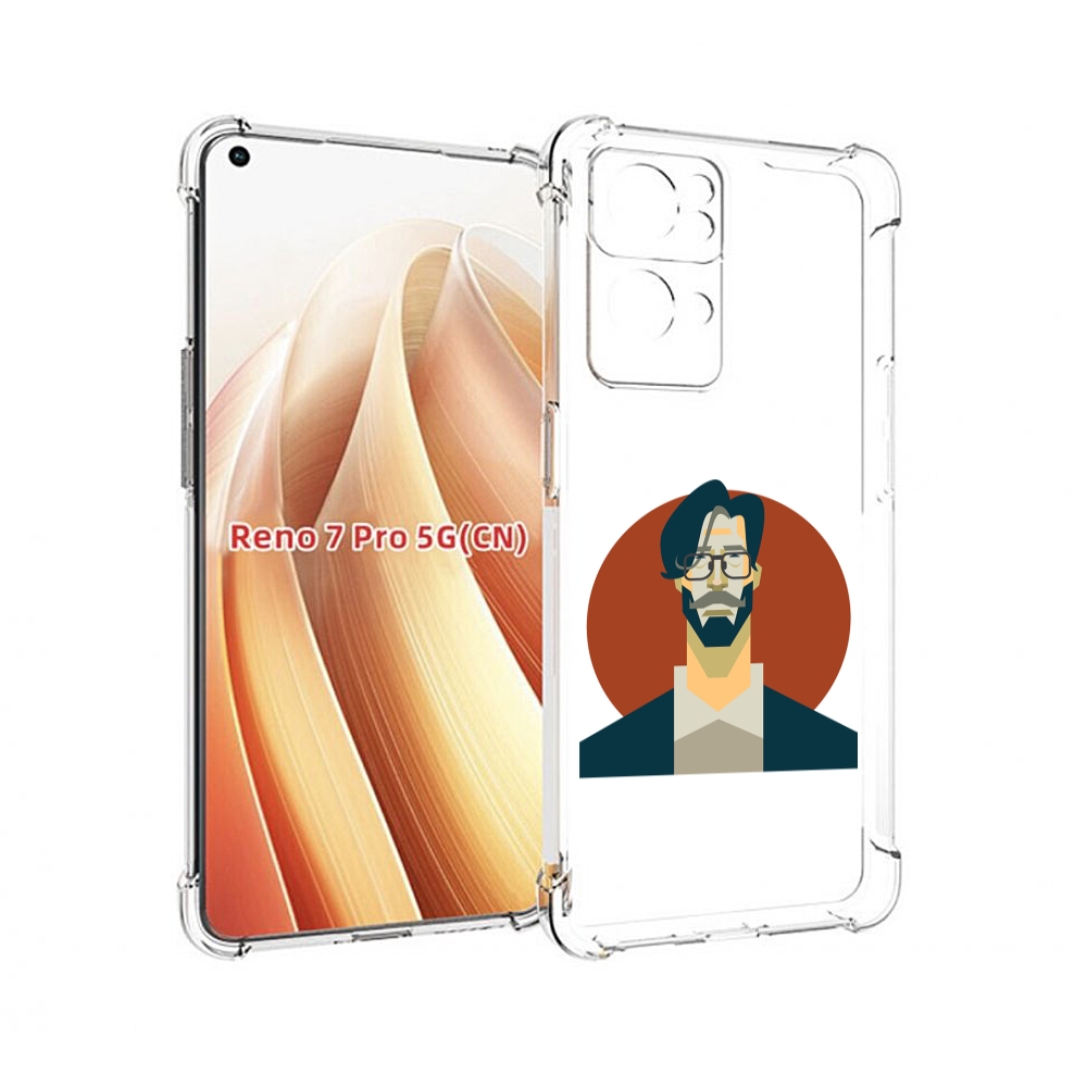 

Чехол MyPads мужичек-в-очках для OPPO Reno7 Pro 5G, Прозрачный, Tocco