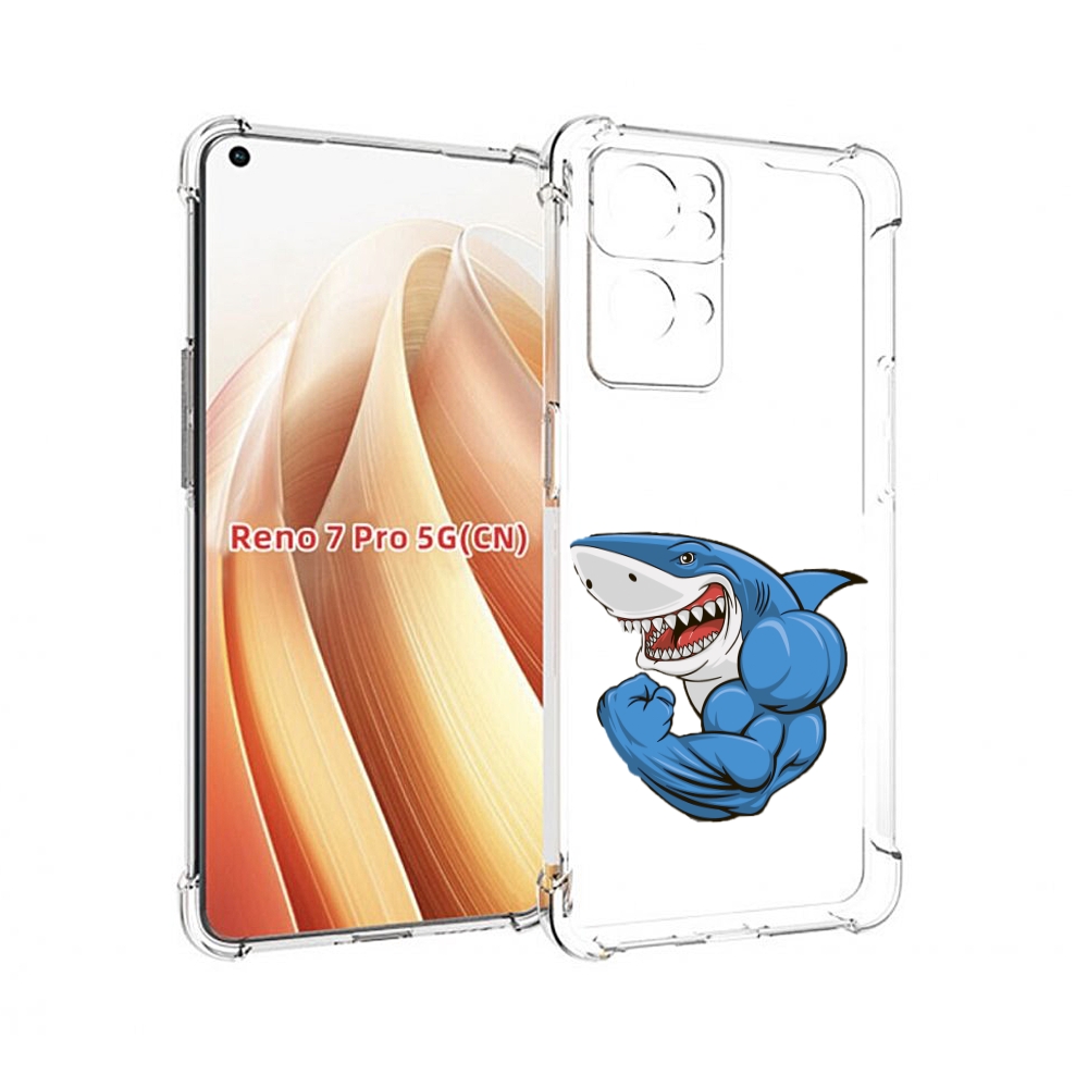 

Чехол MyPads накаченная акула для OPPO Reno7 Pro 5G, Прозрачный, Tocco