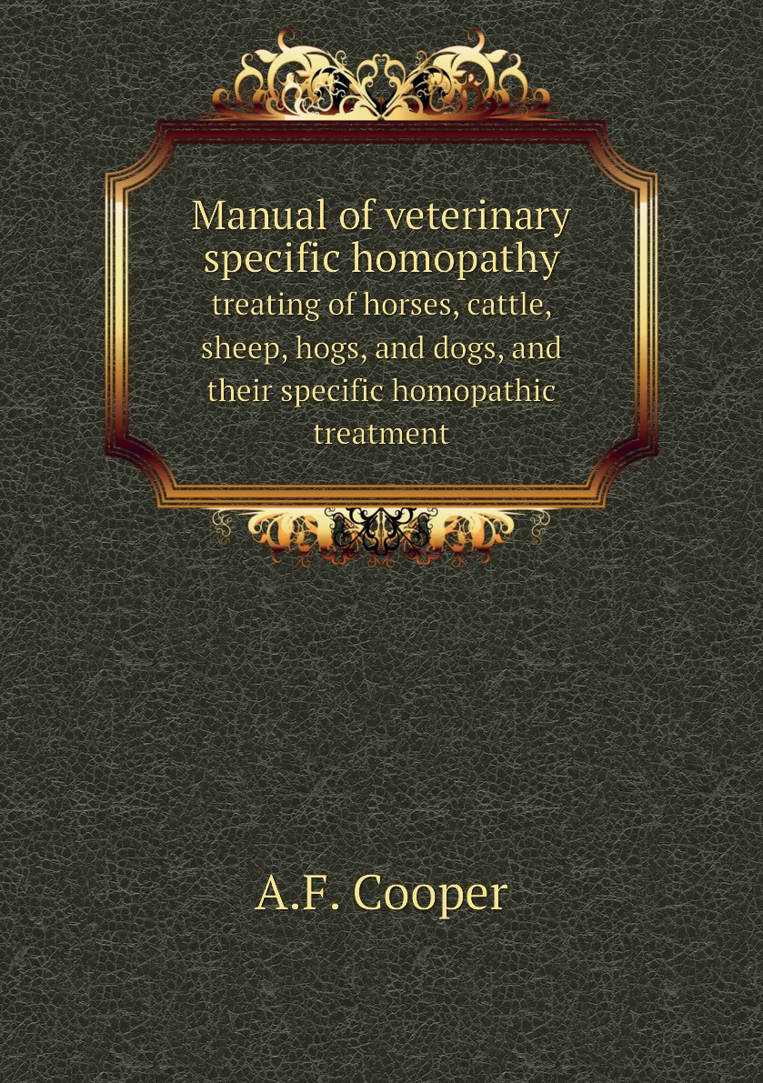 

Manual of veterinary specific homopathy