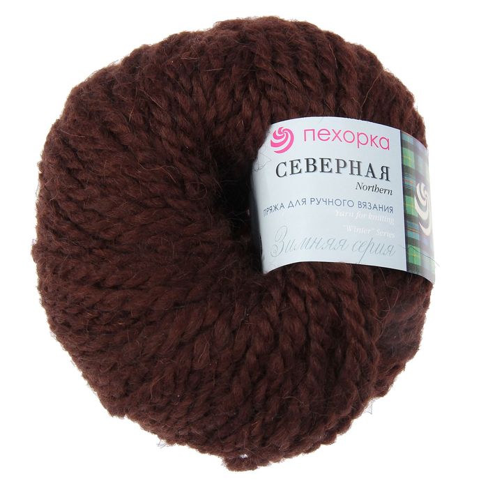 

Пряжа "Северная" 30% ангора,30% п/тонкая шерсть,40% акрил объёмный 50м/50гр (251-коричневы, Коричневый, Пряжа для вязания "Северная"