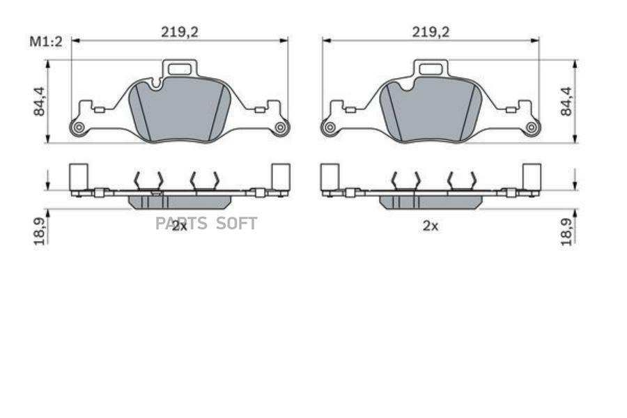 Комплект Тормозных Колодок Дисковый Тормоз Bmw 5 G30 16>/7 G11/G12 14>