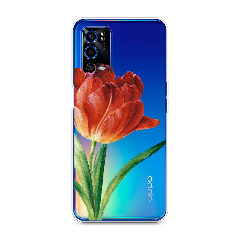 

Чехол Awog на Oppo A55 4G "Красный тюльпан", Разноцветный, 259150-8