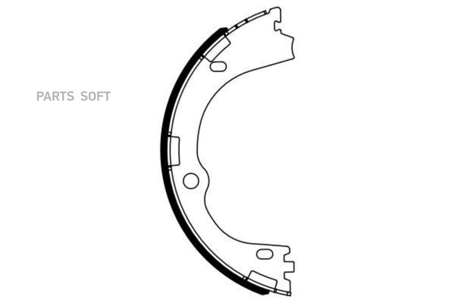 

Тормозные колодки Bosch стояночного тормоза 986487965