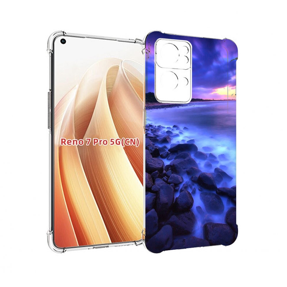 

Чехол MyPads неоновый берег для OPPO Reno7 Pro 5G, Прозрачный, Tocco
