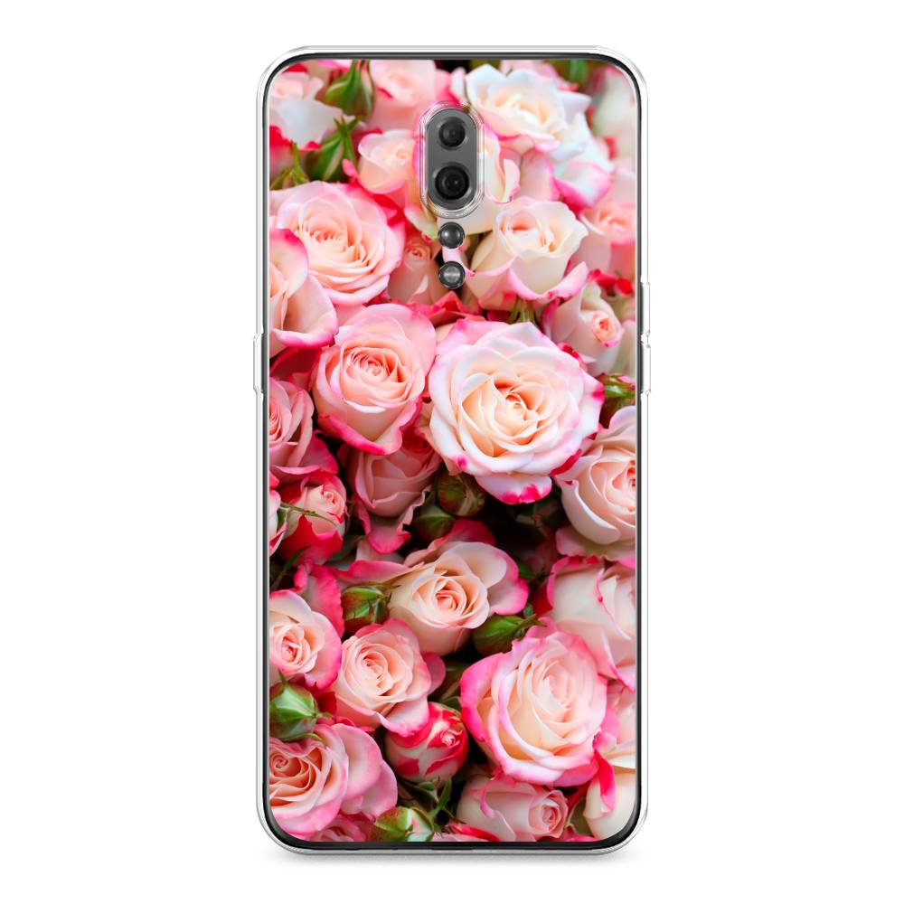 

Чехол для Oppo Reno Z "Много роз", Розовый, 250950-2