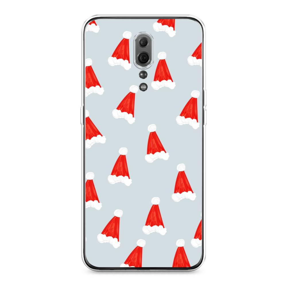 

Чехол для Oppo Reno Z "Новогодние шапочки", Белый;красный;серый, 250950-5