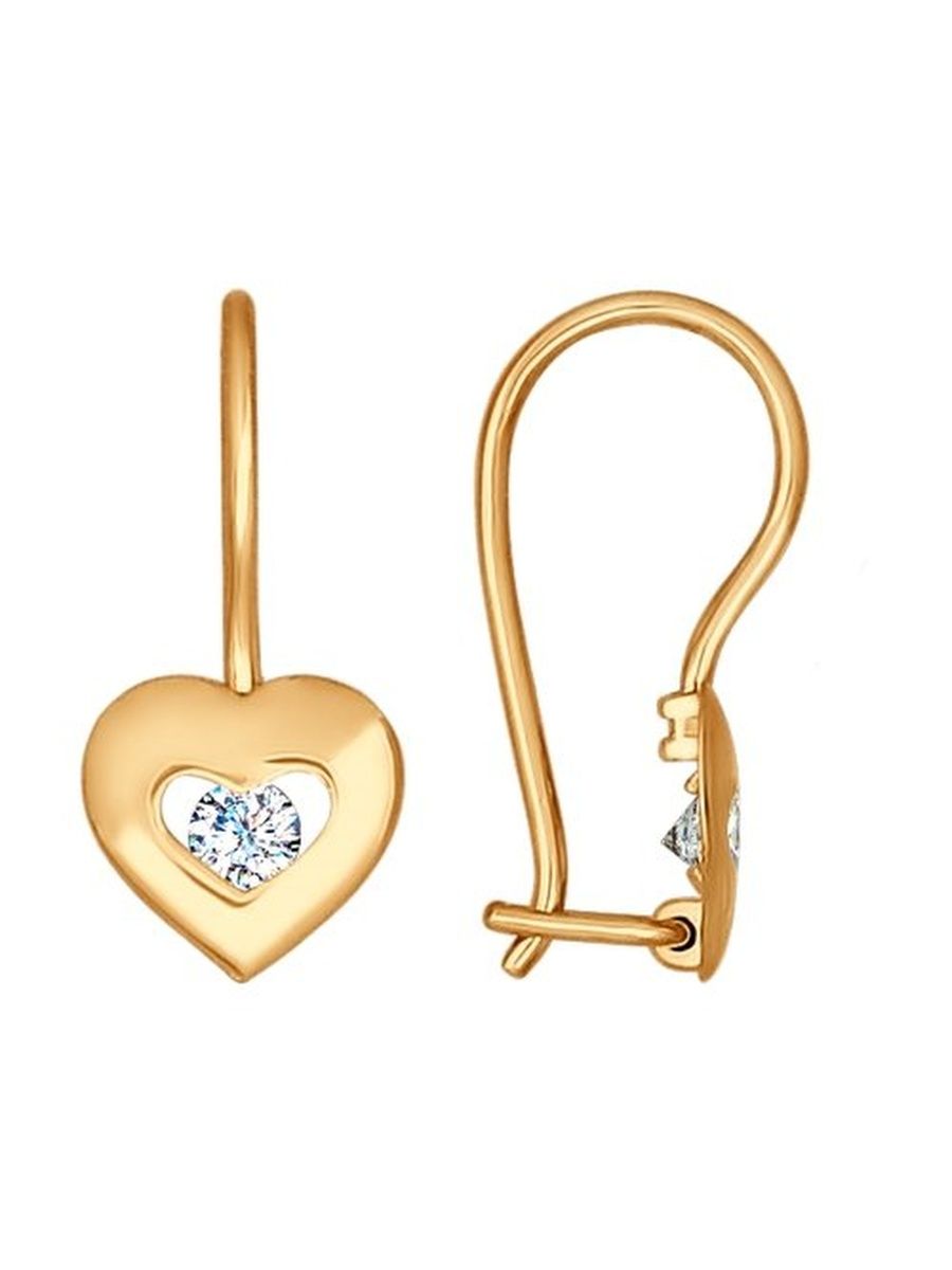 

Серьги из золота TEO MAORI 827177, фианит, 827177